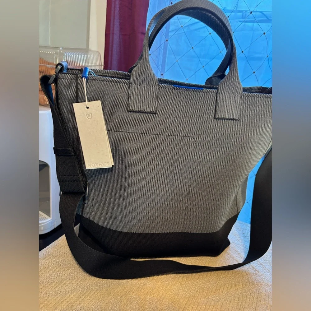 Rothy's Women's The Carryall Tote Bag With Shoulder Strap - Slate Brown